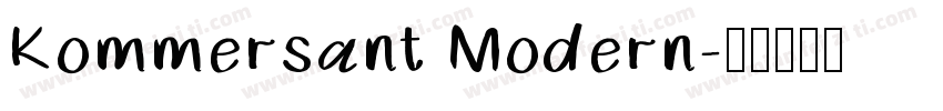 Kommersant Modern字体转换